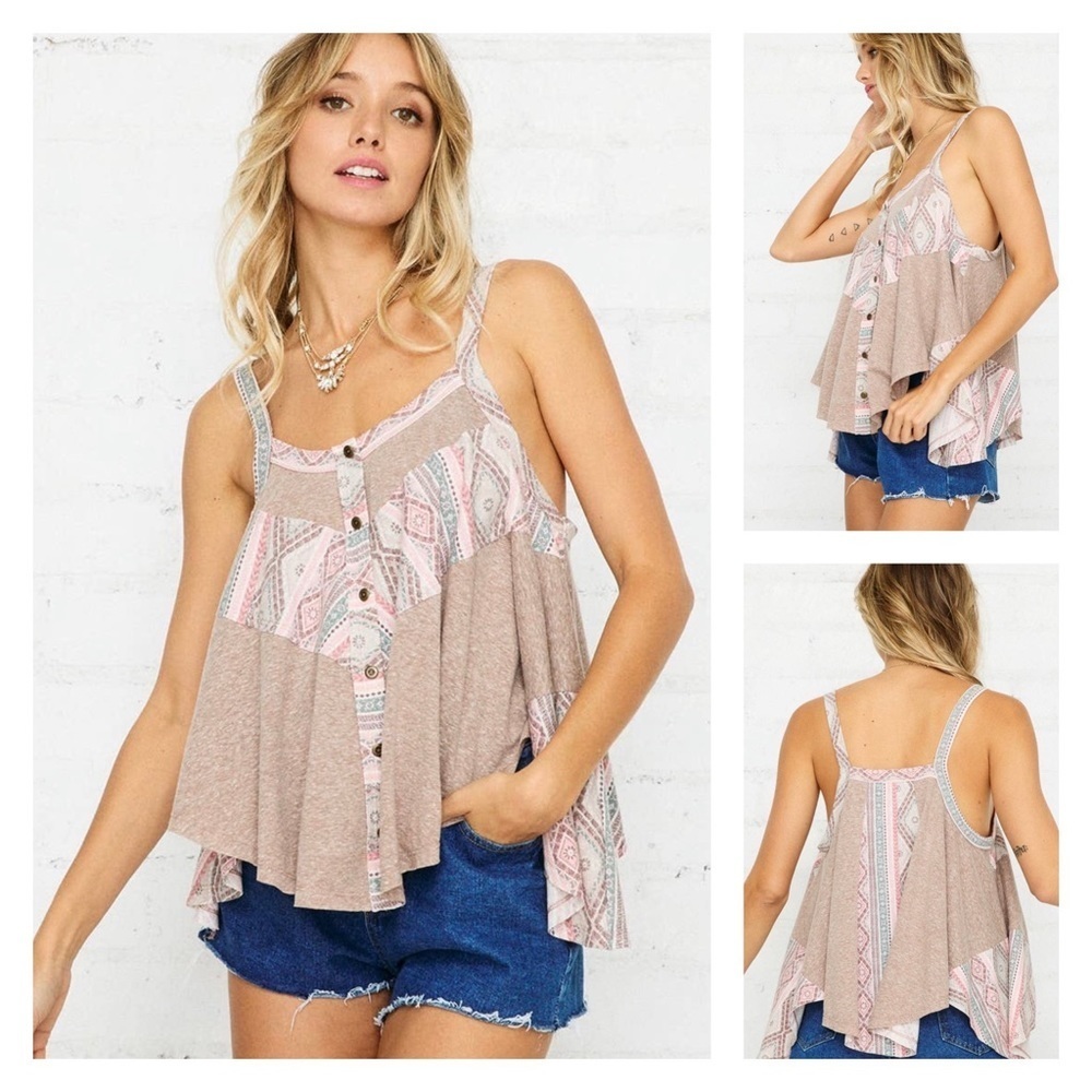 3-Pack Santa Fe Aztec Tank Top